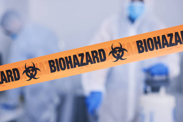 Professional Biohazard Cleanup technician working in Huntington, TX